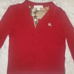 Boy's long sleeve polo shirt